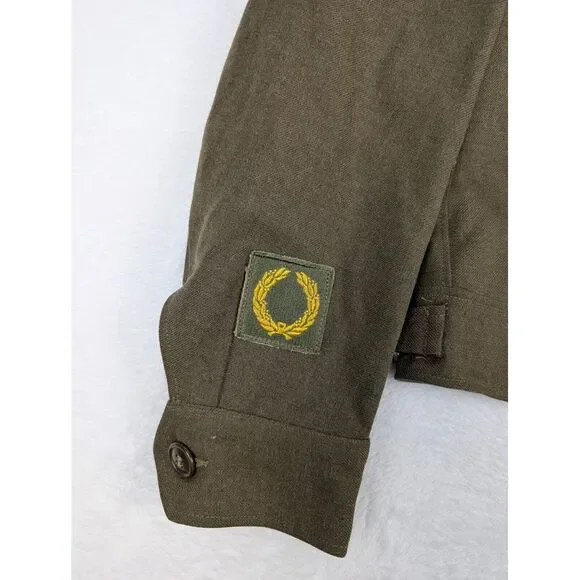 Vtg WWII 1945 Ike‎ Wool Field Jacket 36R Military Army District of Washington